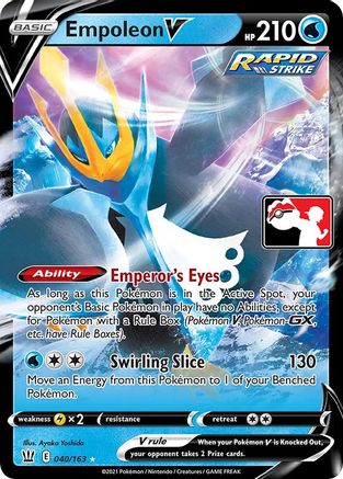 Empoleon V 040  - Holofoil Prize Pack Series Cards