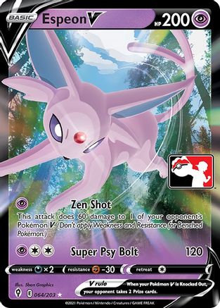 Espeon V 064  - Holofoil Prize Pack Series Cards