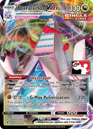 Duraludon VMAX 123  - Holofoil Prize Pack Series Cards
