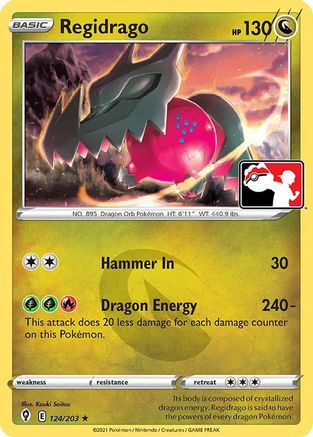 Regidrago 124/203  Prize Pack Series Cards