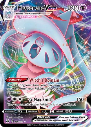 Hatterene VMAX 066/159  - Holofoil Crown Zenith
