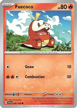 Fuecoco (Mirage Holo) 036/198  - Holofoil Miscellaneous Cards & Products
