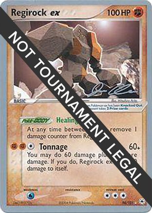 Regirock ex - 2006 (Jason Klaczynski) 098  World Championship Decks