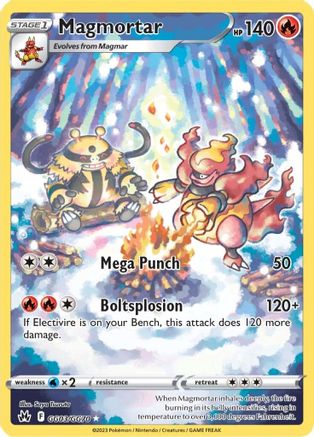 Magmortar GG03/GG70  - Holofoil Crown Zenith Galarian Gallery