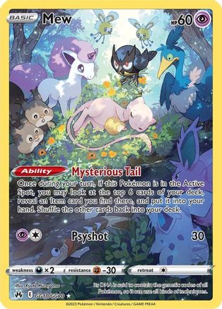 Mew GG10/GG70  - Holofoil Crown Zenith Galarian Gallery