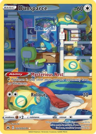 Dunsparce GG23/GG70  - Holofoil Crown Zenith Galarian Gallery