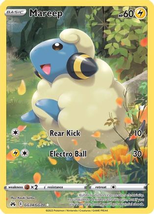 Mareep GG34/GG70  - Holofoil Crown Zenith Galarian Gallery