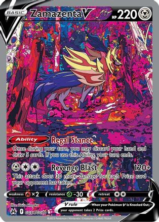 Zamazenta V GG54/GG70  - Holofoil Crown Zenith Galarian Gallery