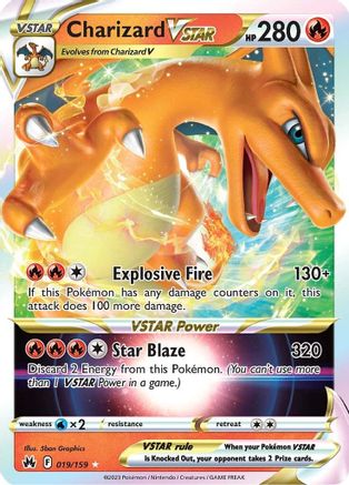 Charizard VSTAR 019/159  - Holofoil Crown Zenith