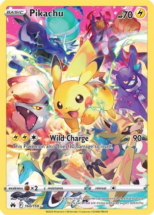 Pikachu (Secret) 160/159  - Holofoil Crown Zenith