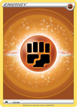 Fighting Energy (Texture Full Art) 157/159  - Holofoil Crown Zenith