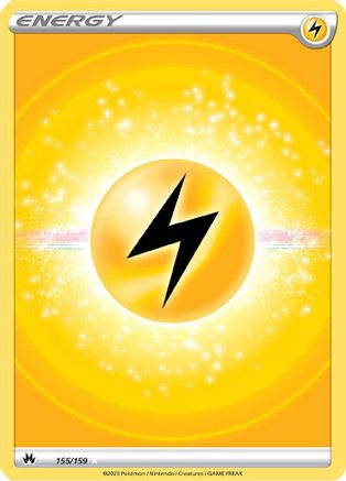 Lightning Energy (Texture Full Art) 155/159  - Holofoil Crown Zenith