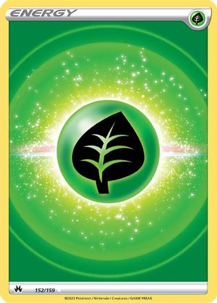 Grass Energy (Texture Full Art) 152/159  - Holofoil Crown Zenith