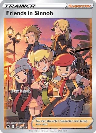 Friends in Sinnoh (Full Art) 149/159  - Holofoil Crown Zenith