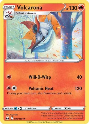 Volcarona 025/159  Crown Zenith