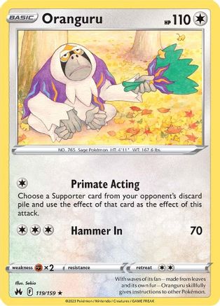 Oranguru 119/159  Crown Zenith