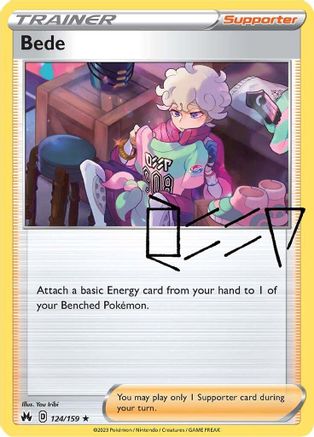 Bede 124/159  - Holofoil Crown Zenith