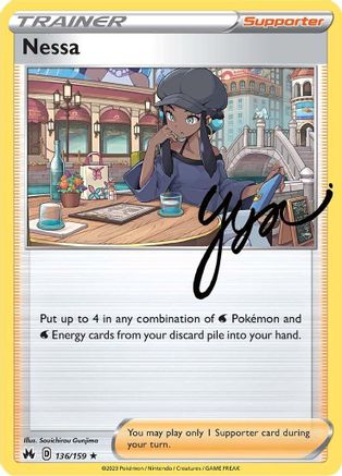 Nessa 136/159  - Holofoil Crown Zenith