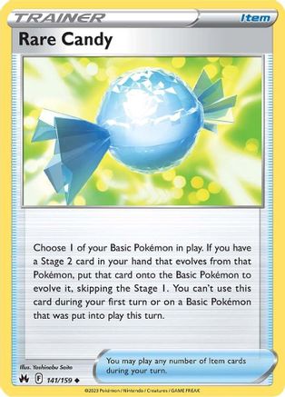 Rare Candy 141/159  Crown Zenith