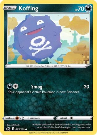 Koffing 075/159  Crown Zenith