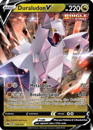 Duraludon V 103/159 - Holofoil Crown Zenith