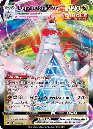 Duraludon VMAX 104/159  - Holofoil Crown Zenith