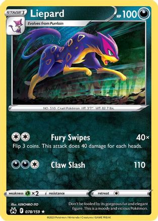 Liepard 078/159  Crown Zenith