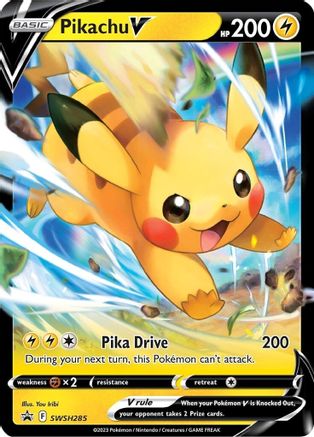 Pikachu V SWSH285  - Holofoil SWSH Sword & Shield Promo Cards