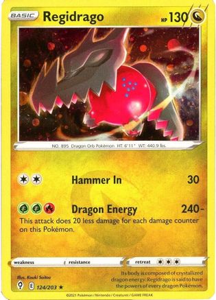 Regidrago (Cosmos Holo) 124/203  - Holofoil Miscellaneous Cards & Products