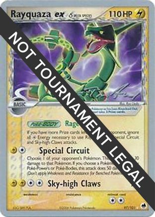 Rayquaza ex (Delta Species) - 2007 (Tom Roos) 097  World Championship Decks