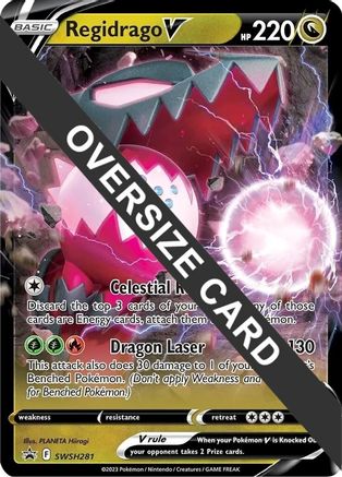 Regidrago V SWSH281  - Holofoil Jumbo Cards