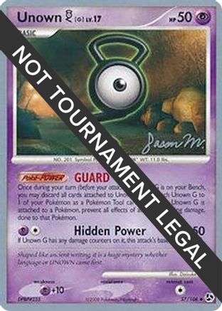 Unown [G] - 2009 (Jason Martinez) 057  World Championship Decks