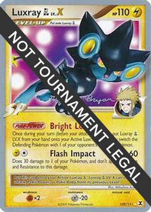 Luxray GL LV.X - 2010 (Mychael Bryan) 109  World Championship Decks