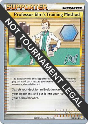 Professor Elm's Training Method - 2011 (Christopher Kan) 100  World Championship Decks
