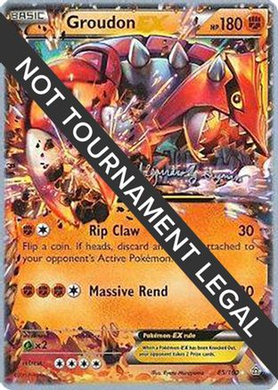 Groudon EX - 2015 (Alejandro Ng-Guzman) 085  World Championship Decks