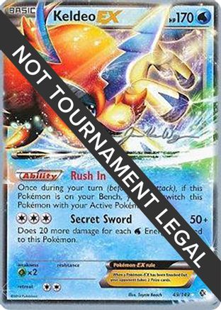 Keldeo EX - 2015 (Jacob Van Wagner) 049  World Championship Decks