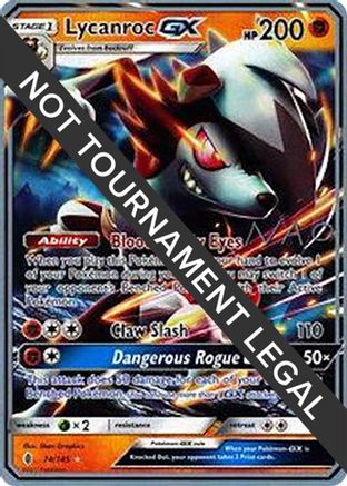 Lycanroc GX - 2018 (Naohito Inoue) 074  World Championship Decks