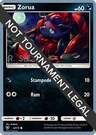 Zorua - 2018 (Robin Schulz) 052  World Championship Decks