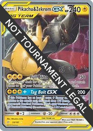 Pikachu & Zekrom GX - 2019 (Haruki Miyamoto) 033  World Championship Decks