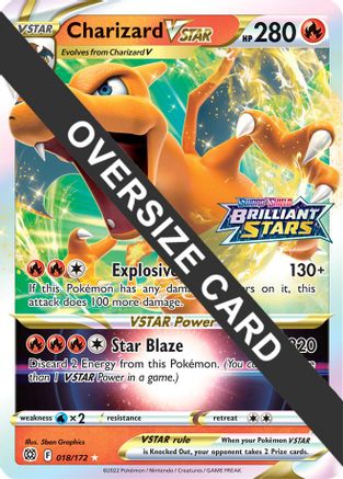 Charizard VSTAR 018  - Holofoil Jumbo Cards