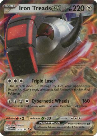 Iron Treads ex 143/198 - Holofoil Scarlet & Violet Base Set