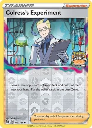 Colress's Experiment (Regional Championships) 155  - Reverse Holofoil League & Championship Cards