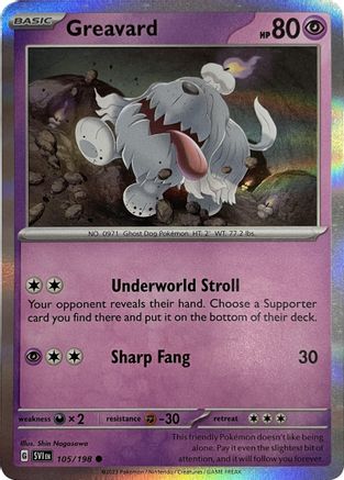 Greavard (Mirage Holo) 105/198  - Holofoil Miscellaneous Cards & Products
