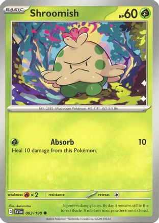 Shroomish 003/198 - Reverse Holofoil Scarlet & Violet Base Set