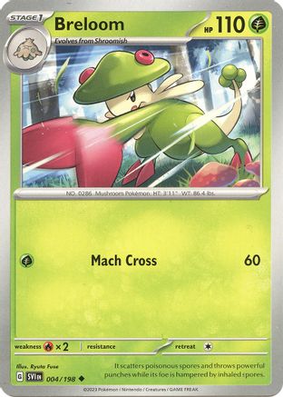 Breloom 004/198 - Reverse Holofoil Scarlet & Violet Base Set