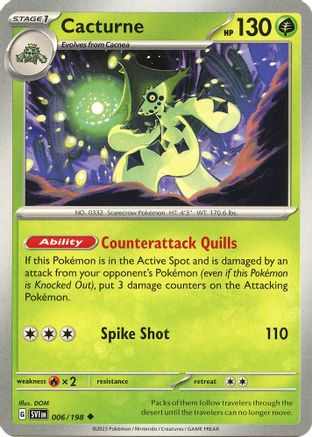Cacturne 006/198 Scarlet & Violet Base Set