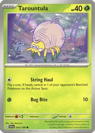 Tarountula 016/198 - Reverse Holofoil Scarlet & Violet Base Set