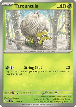Tarountula 017/198 - Reverse Holofoil Scarlet & Violet Base Set