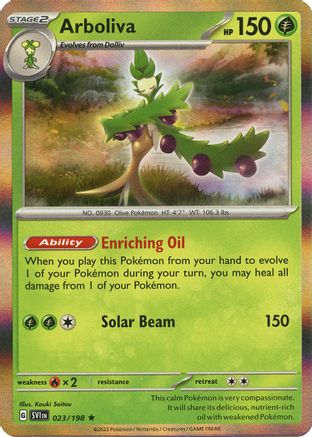 Arboliva 023/198 - Holofoil Scarlet & Violet Base Set