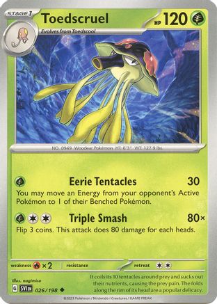Toedscruel 026/198 Scarlet & Violet Base Set